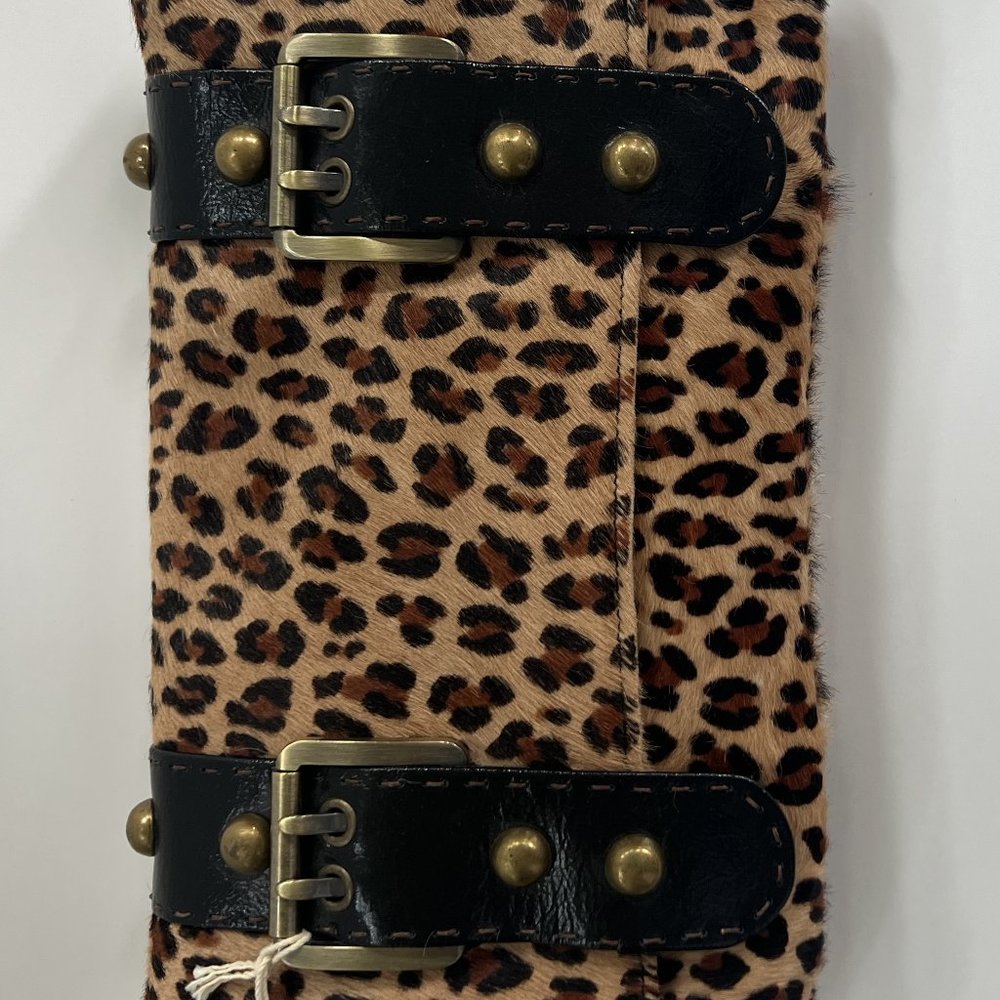 Carla Mancini Leopard Print clutch